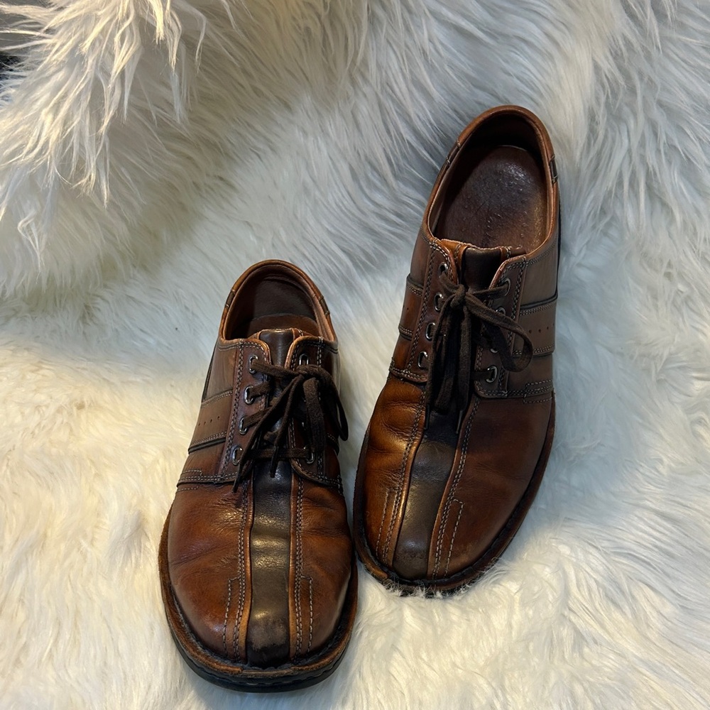 Men's Clarks Brown Leather Shoes